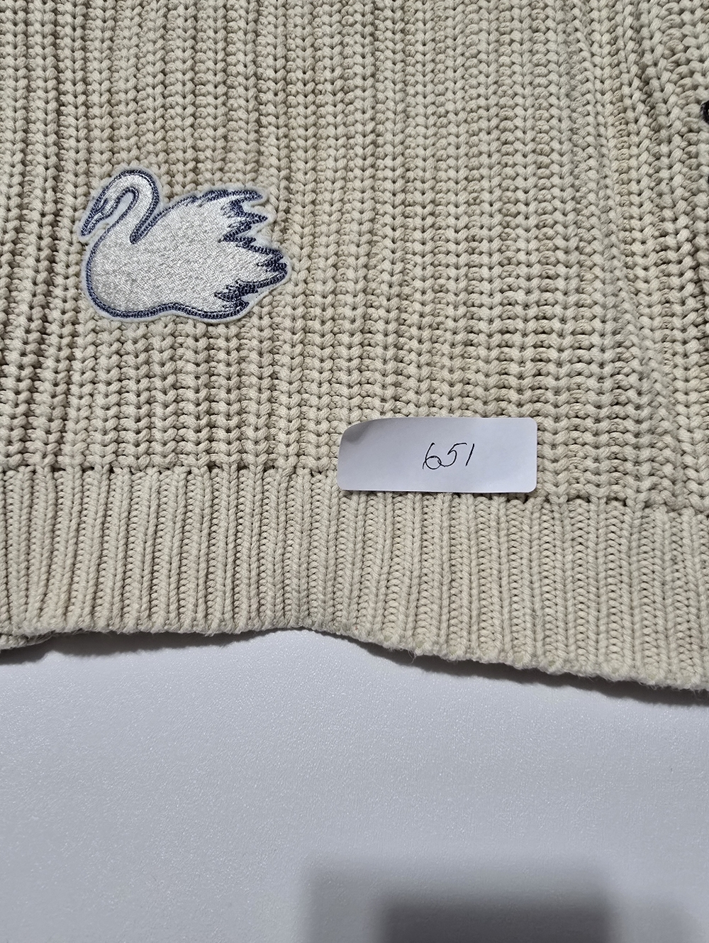 The Great. Collegiate Cardigan Knit Crew Neck Long Sleeve Size L - Picture 9 of 9
